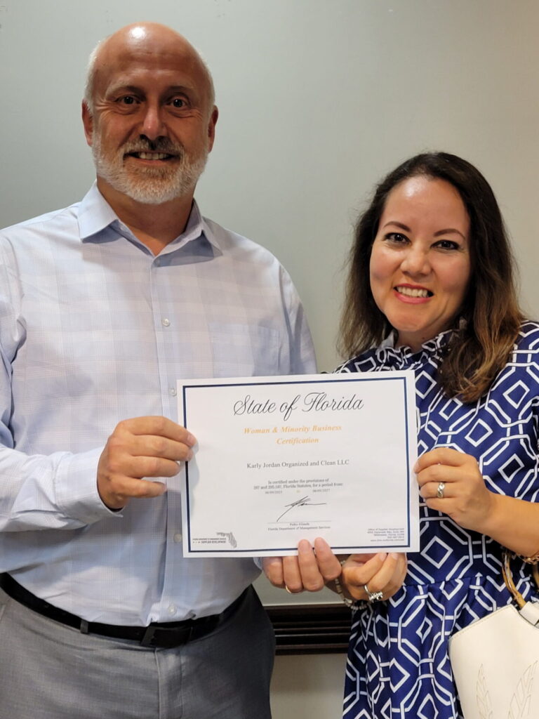 Karly Jordan Organized and Clean LLC - Florida Minority and Women-Owned Business Certification