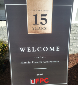 Celebrating 15 years of Florida Premier Contractors, LLC in Charlotte County.