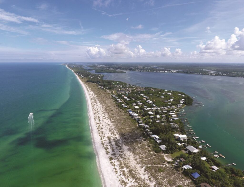 Aerial of Knight Island Charlotte County FL