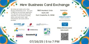 Busniess Card Exchange Flyer 7-16-25