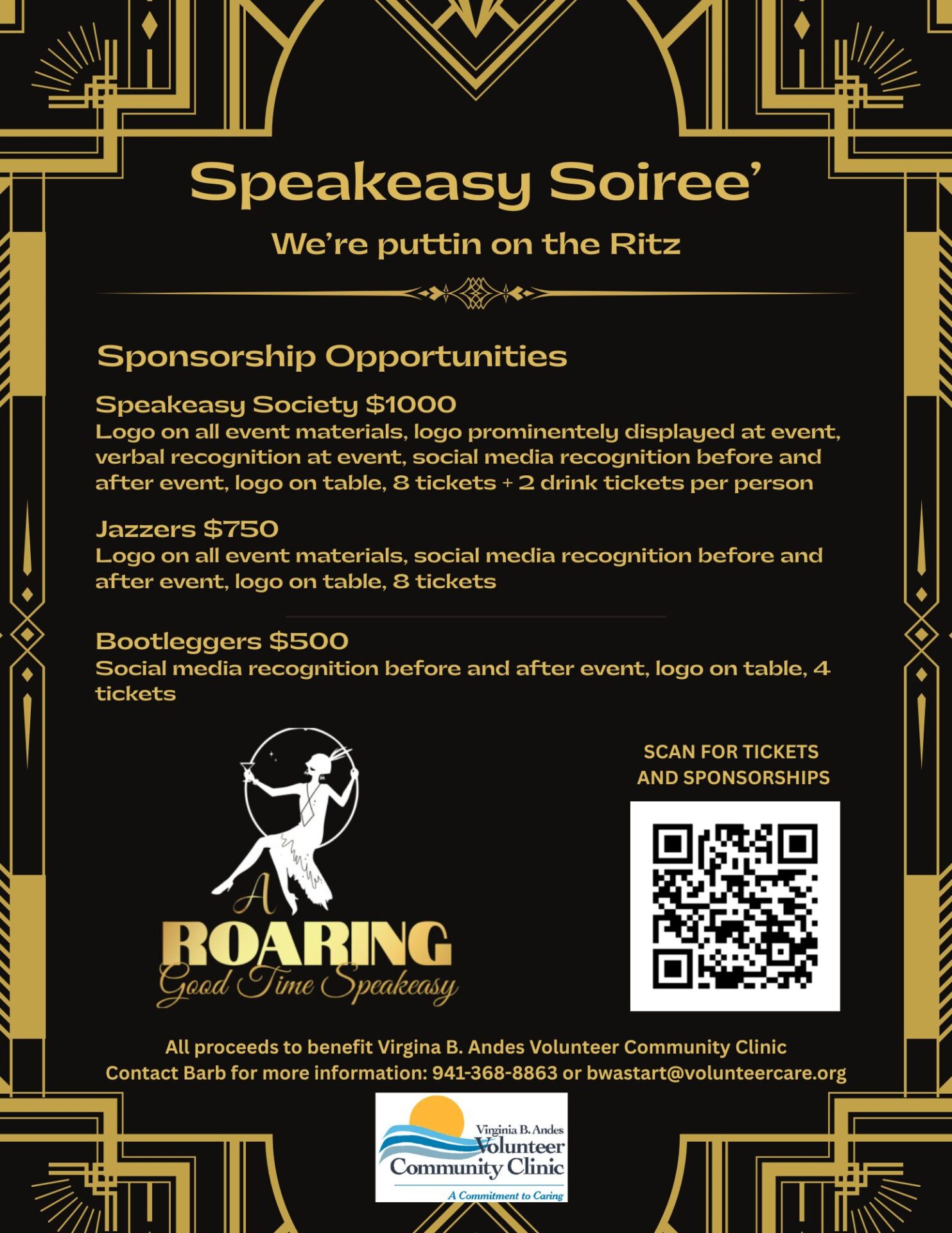 Speakeasy Soiree’ — taking place on Thursday, July 31st at the Elks Lodge in Deep Creek.